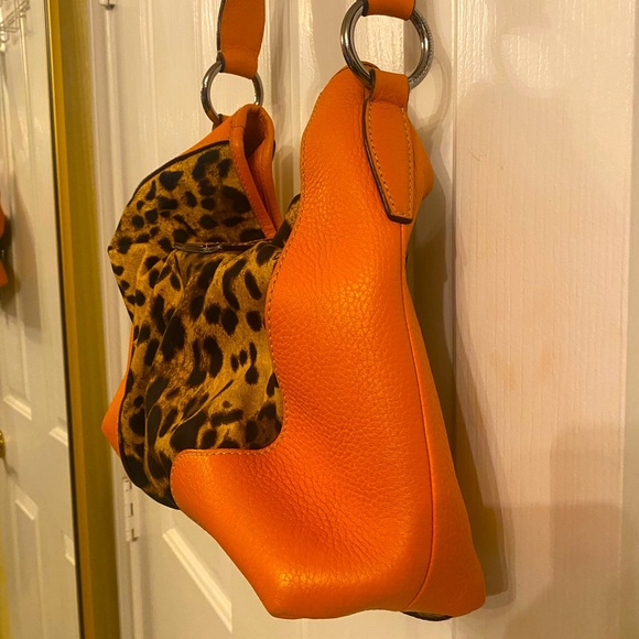 Dolce and Gabbana leopard with orange shoulder bag.🔥EUC - Picture 4 of 7